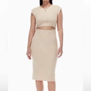 Wilfred Cream Dress with Cutout